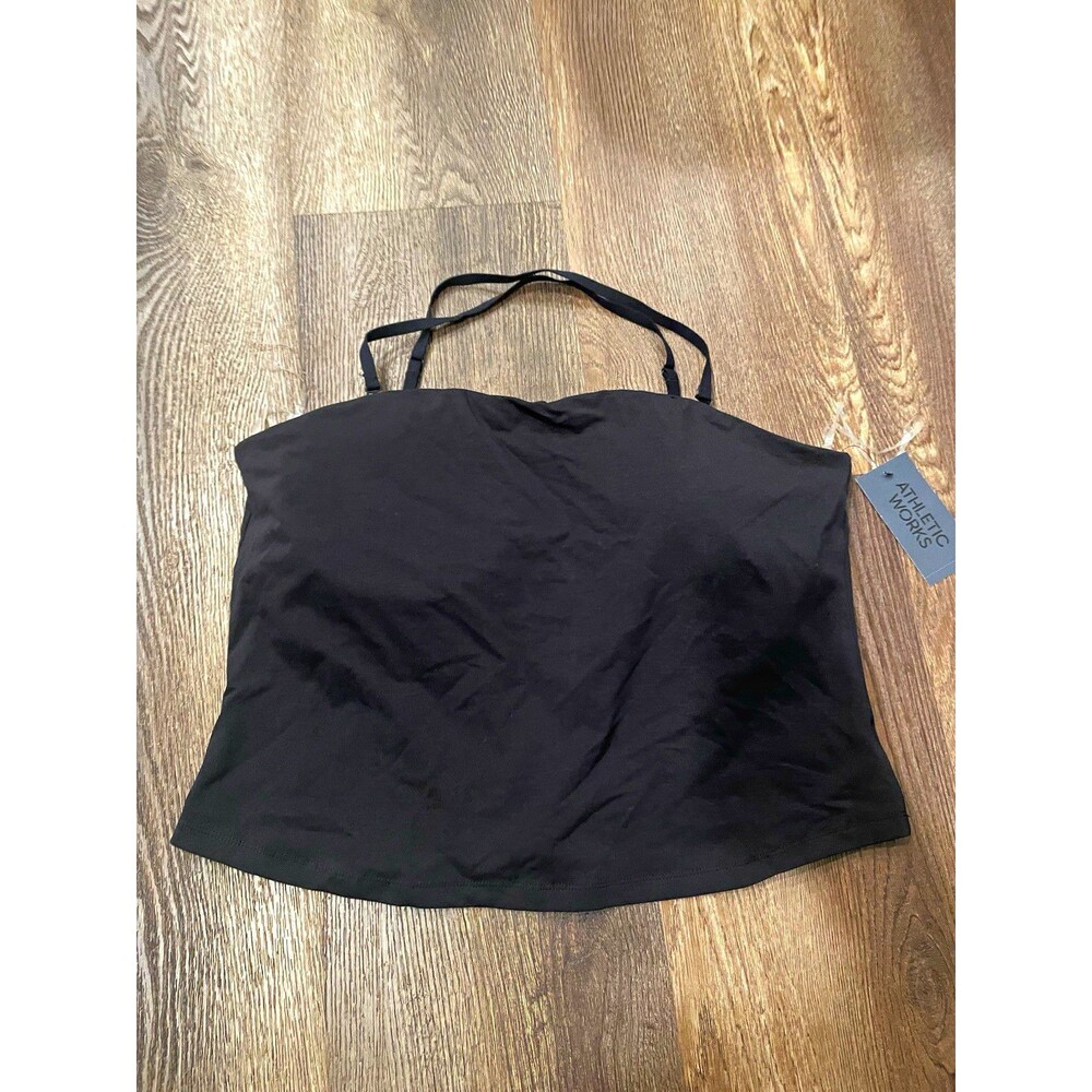 Athletic Works Women’s Black Camisole Tank Top 3XL Plus Adjustable Strap Yoga
